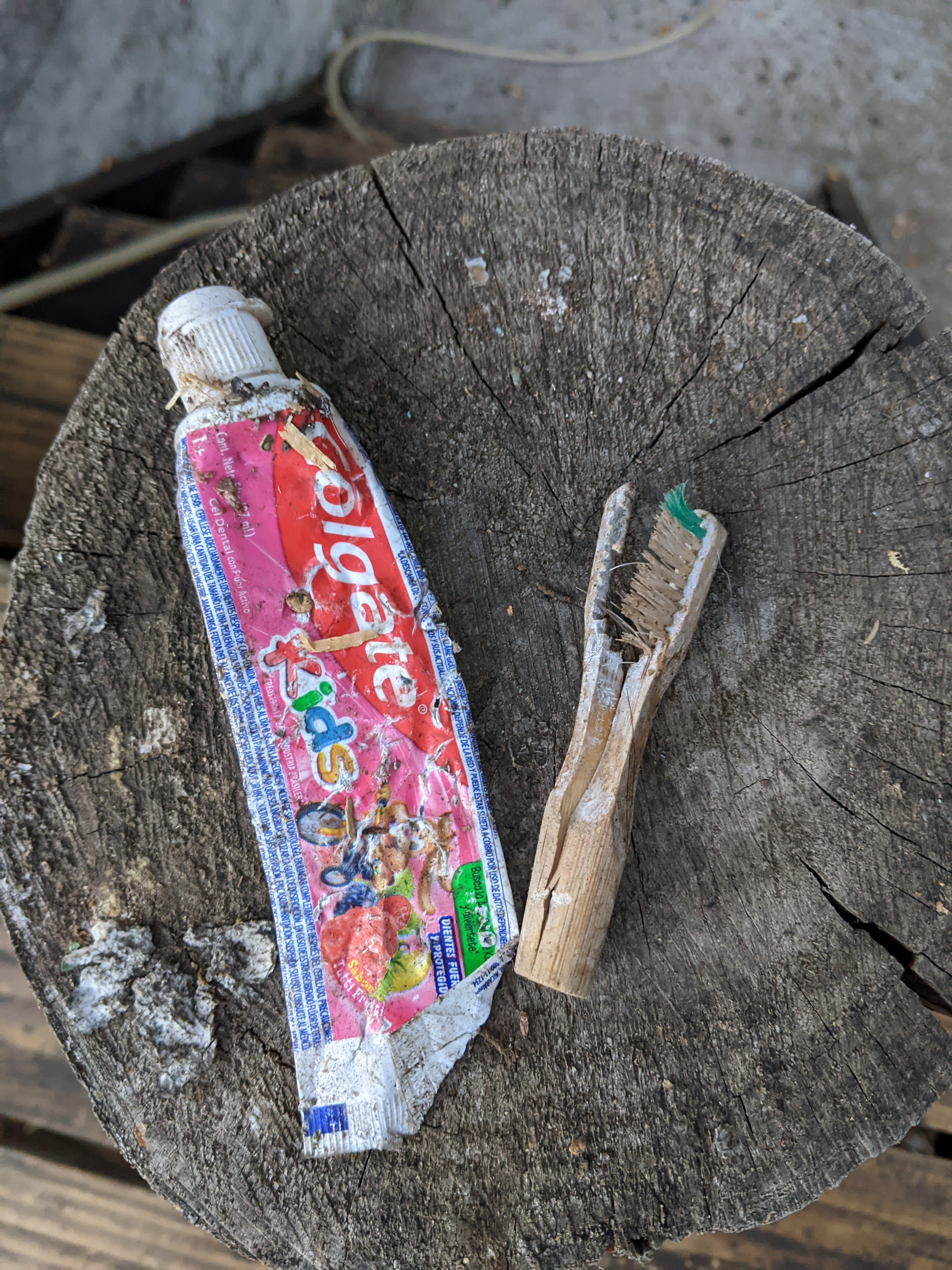 The remains of our hygiene elements